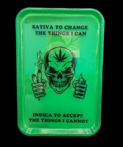 Glow in the Dark Skull Rolling Tray